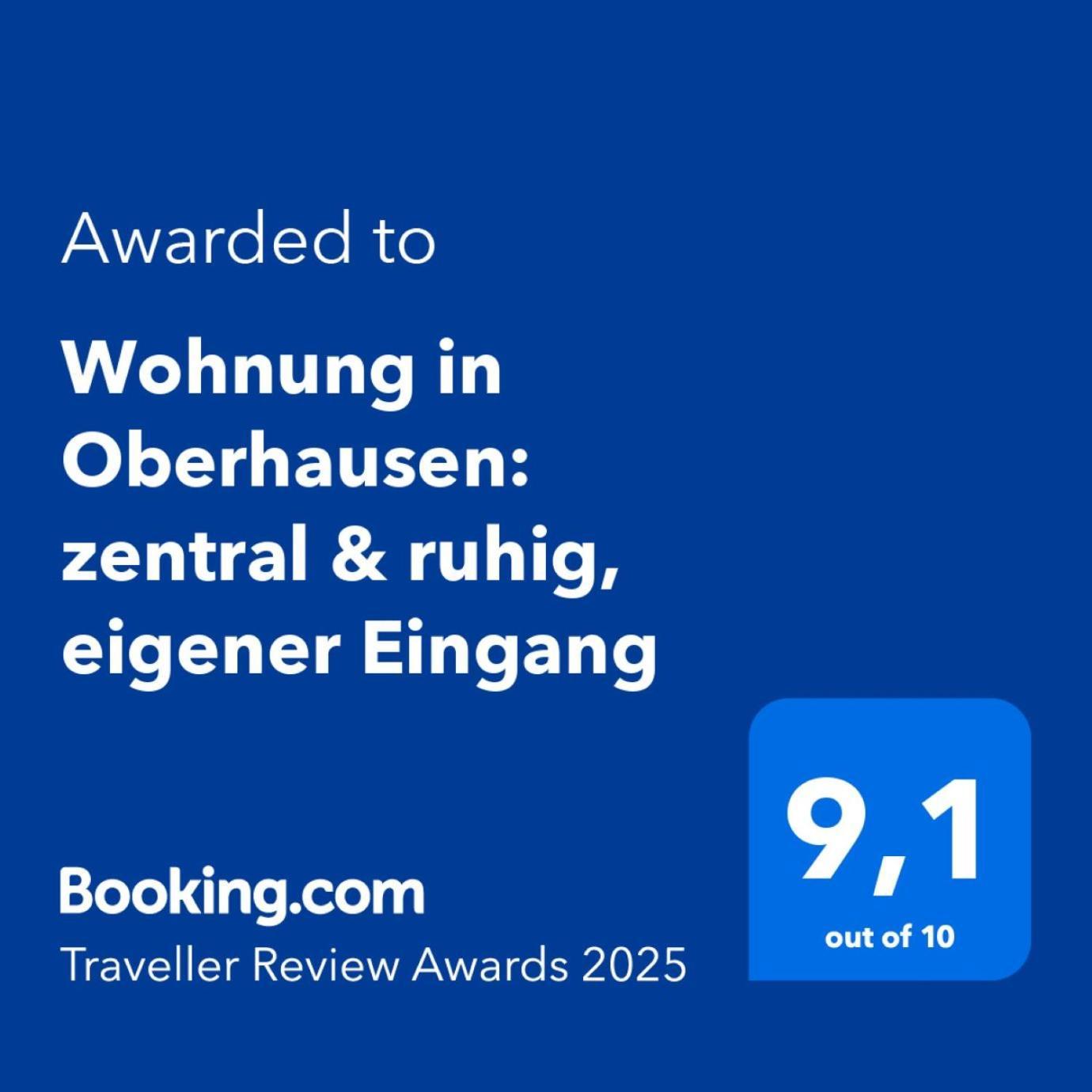 Wohnung In Oberhausen: Zentral & Ruhig, Eigener Eingang Oberhausen  Ngoại thất bức ảnh